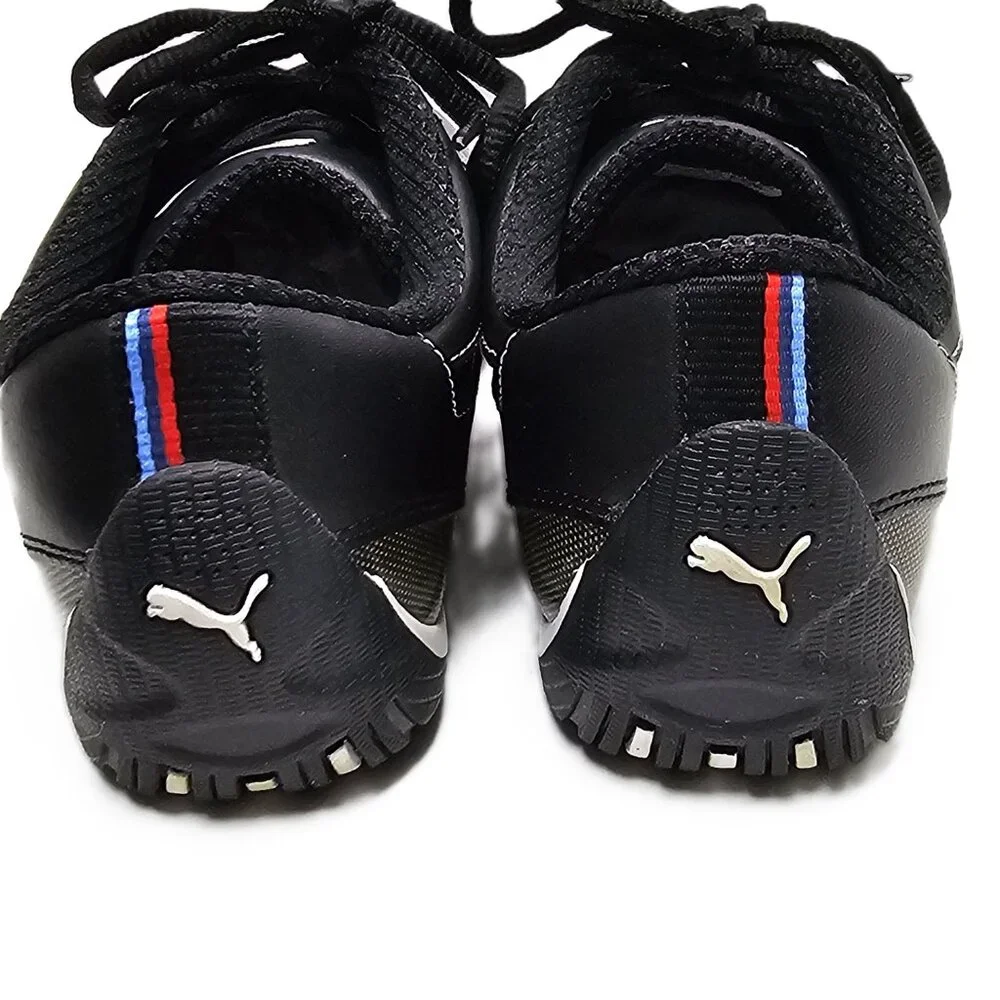 Puma BMW Motorsport Drift Cat 5 Driving Shoes Black Leather Men's 8 Sneakers
